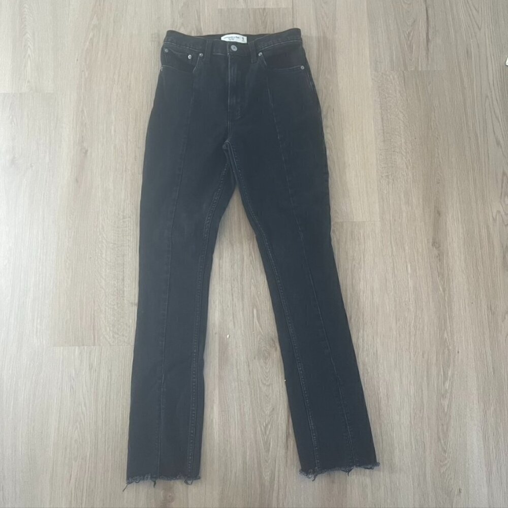 Abercrombie and Fitch Super Skinny Ultra High Rise Jeans, Size 26 /2 Color Black